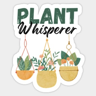 Plant Whisperer Hanging Planters Sticker